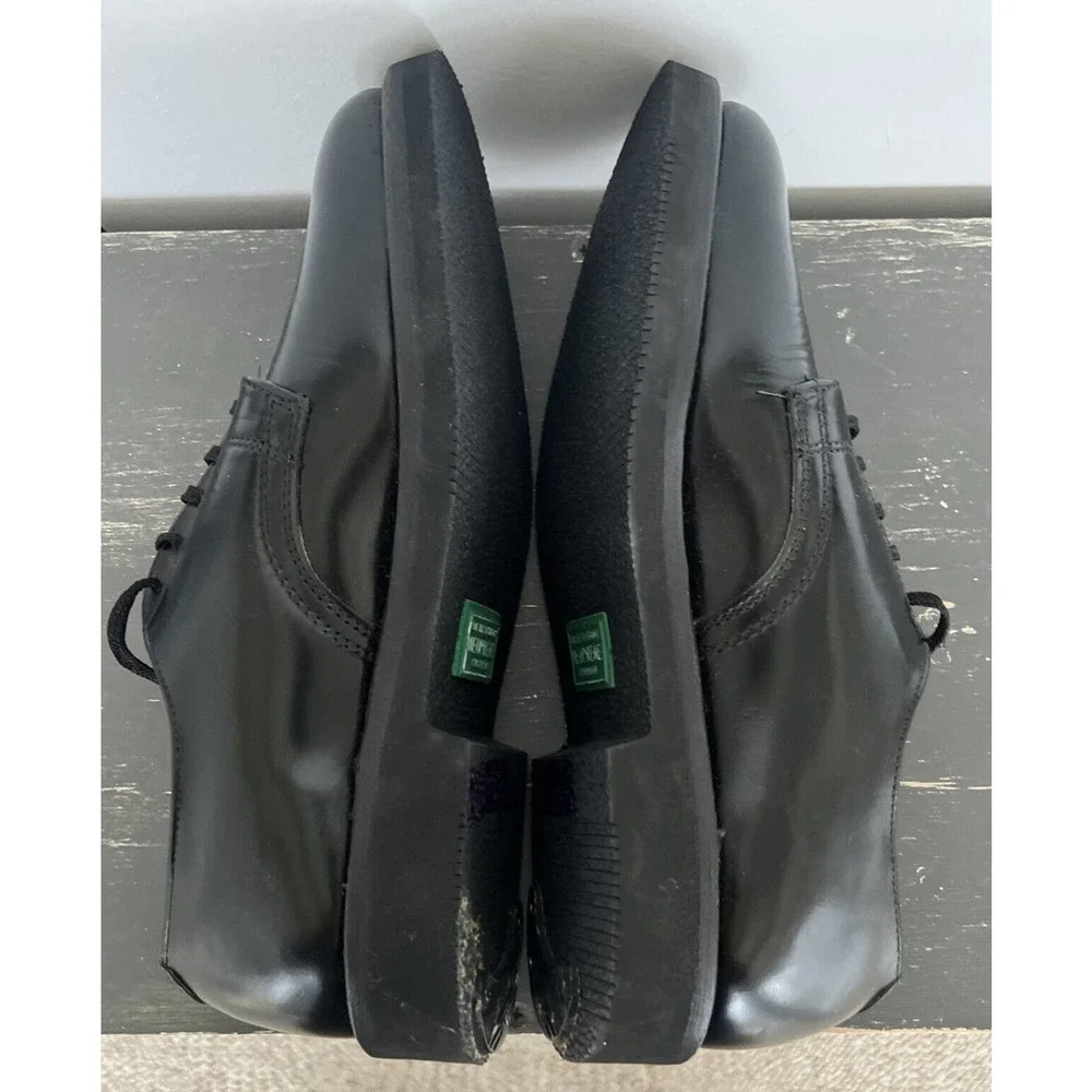 Herman Bootmakers Black Work Shoes Lace Up Neoprene Cushion MENS Size 8D EUC - Picture 7 of 12